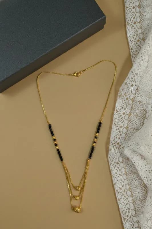Gold Layered Chain Ball Dokiya Mangalsutra