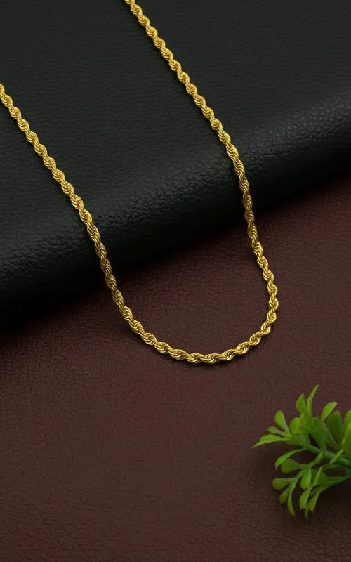 Gold Rope Twist Chain
