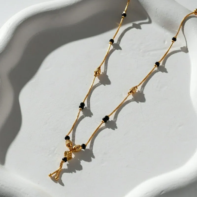Black Bead Ghungroo Dokiya Mangalsutra